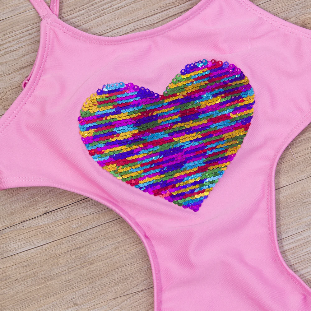 7-14 Years Summer Children Girls One Piece Swimwear Swimsuits Beachwear Bathing Suits Monokini Girls Swimsuit