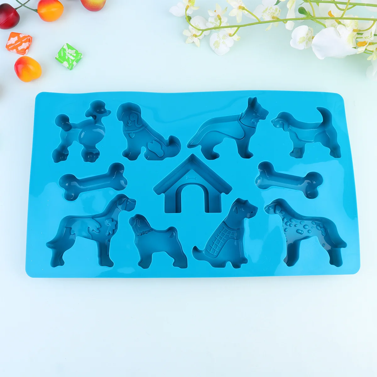 

Chocolate Sugarcraft Silicoen Baking Mold Ice Cube Tray Toddler Biscuit Bone Candy Molds