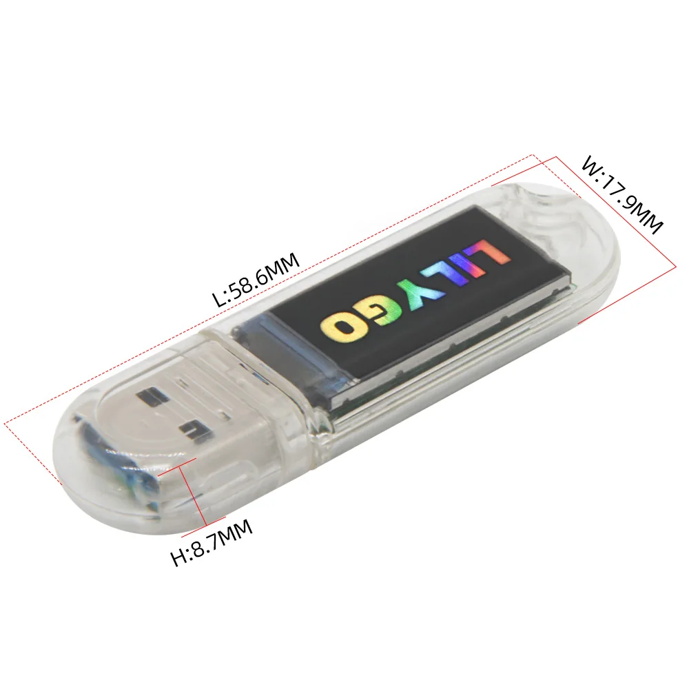 T-Dongle-S3 ESP32-S3 Development Board 0.96 inch ST7735 LCD Display Support WiFi Bluetooth TF Card