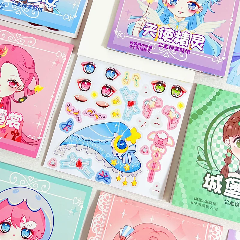 Sheet Stickers for Kids Pretty Aesthetic Cute Set Pack Handmade DIY Children 7 Sc1fcfc486f7a470598bac02f30da2d64Y
