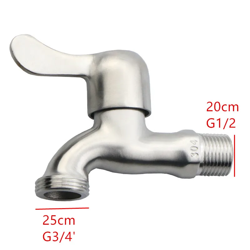 304 Stainless Steel Washing Machine Faucet Laundry Bathroom Bibcock Garden Faucet 3/4' Washing Machine Tap Balcony Water Tap garden bibcocks,bathroom faucet,washing machine faucet,water tap faucet
