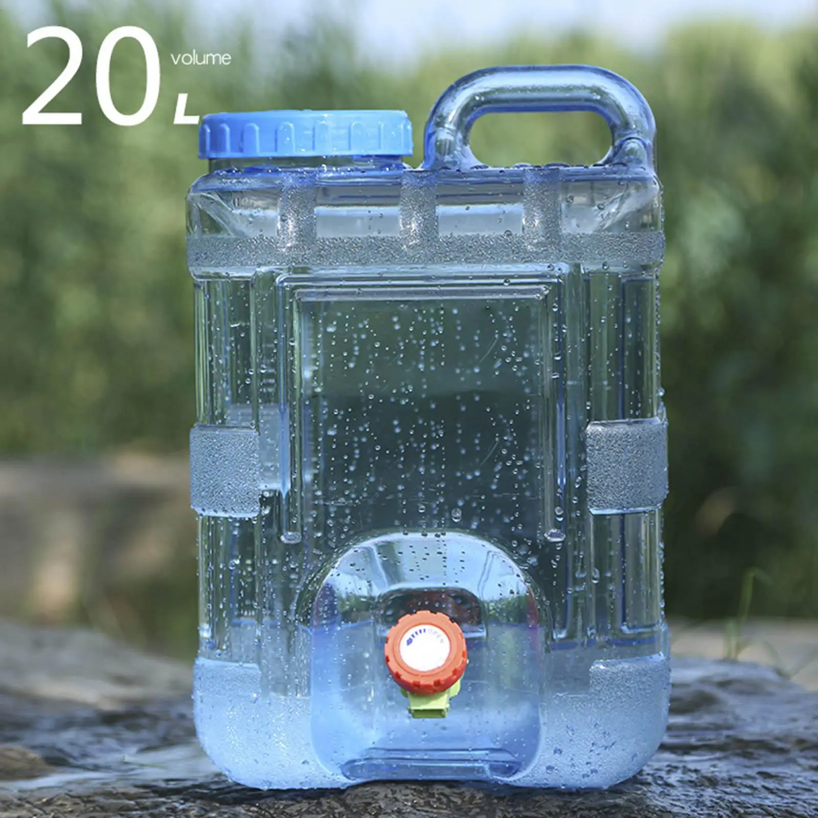 20L Capacity Water Container with Faucet Drink Dispenser for Hiking Car