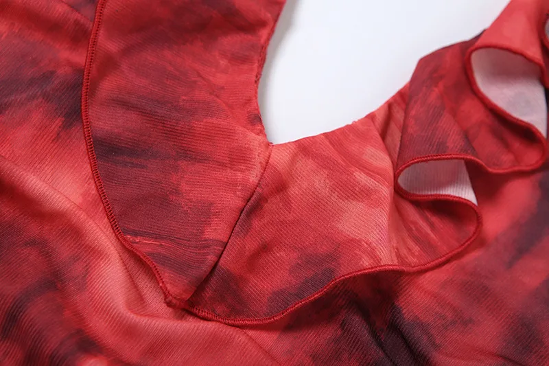 New Halter Neck Printed Dress For Women Hollow Backless Sexy Irregular Female Chiffon Folds Fungus Mini Dress Fashion 2025 11 New Halter Neck Printed Dress For Women Hollow Backless Sexy Irregular Female Chiffon Folds Fungus Mini Dress Fashion 2025