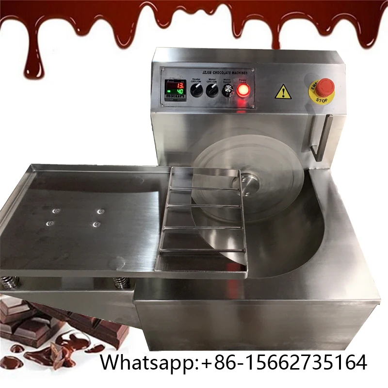 High Quality 8kg Chocolate Tempering Machine With Vibration Table 110v / 220v Chocolate Melter Combined With Vibrator