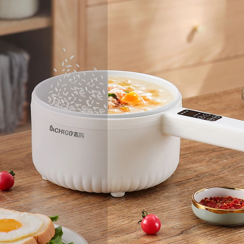 600W Electric Cooking Pot Rice Cooker Hotpot  Multicooker Pancake Smart Electric Skillet Fried Pan Food Steamer 220V