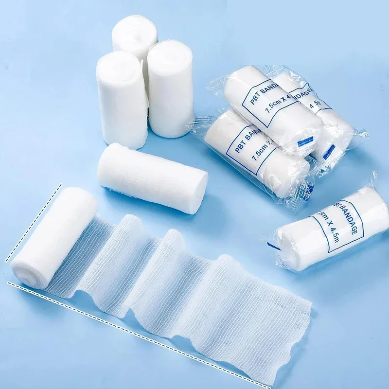 

Roll High Elastic Bandage Wound Dressing Emergency Muscle Tape for First Aid Kits Accessories Outdoor Sports Sprain Treatment