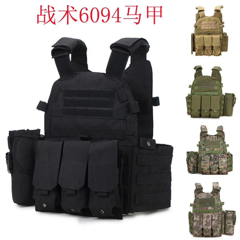 

Nylon Hunting Vest Multi-Functional Camouflage Molle Gear Vest Adjustable Men Women Combat Equipment for Outdoor Cycling