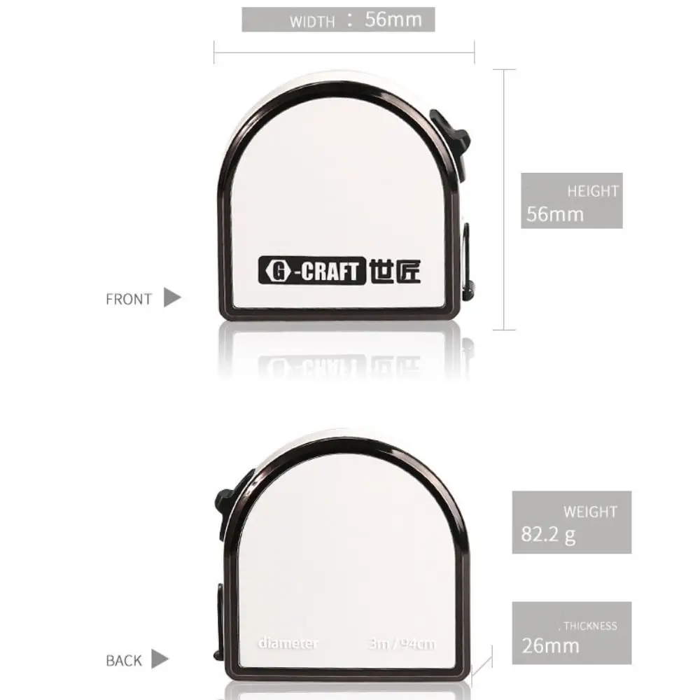 3m Retractable Ruler 94cm Diameter Measuring Steel Tape Multifunctional Flexible Sewing Measure Construction Gauging Tool tape measure measuring tape measuring ruler