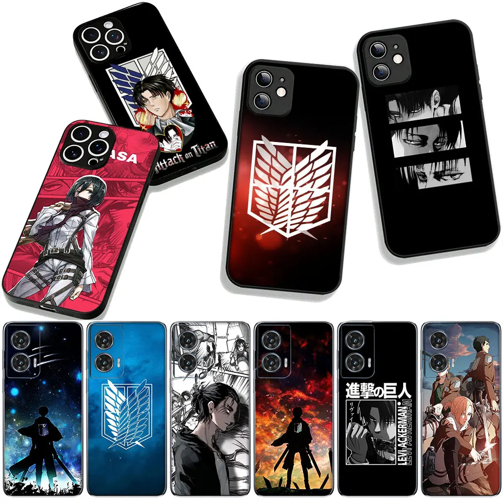 Attack Jaeger & Levi Anime Protective Phone Case - Sleek Design