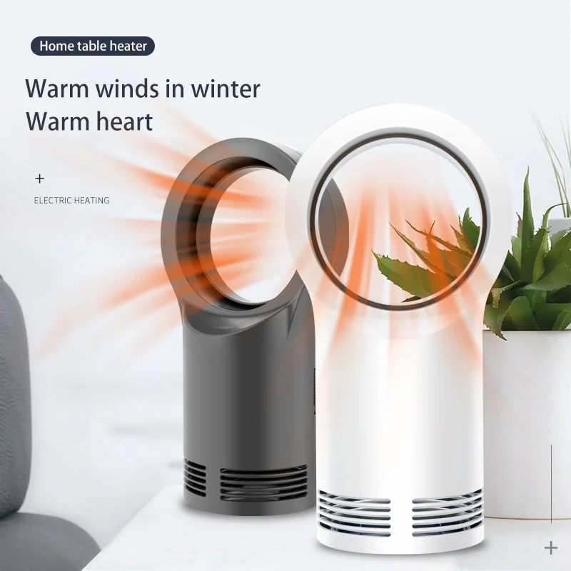 Riscaldatore elettrico portatile senza foglie, mini riscaldatore personale per ambienti, riscaldatore per la casa, per ufficio, camera da letto, riscaldamento, regalo invernale_voghion.com