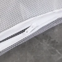 Dirty Clothes Storage Bag Basket Frame Bucket Foldable Mesh Laundry Bathroom Wall Hanging Household Clothing Organizer with Hook 6