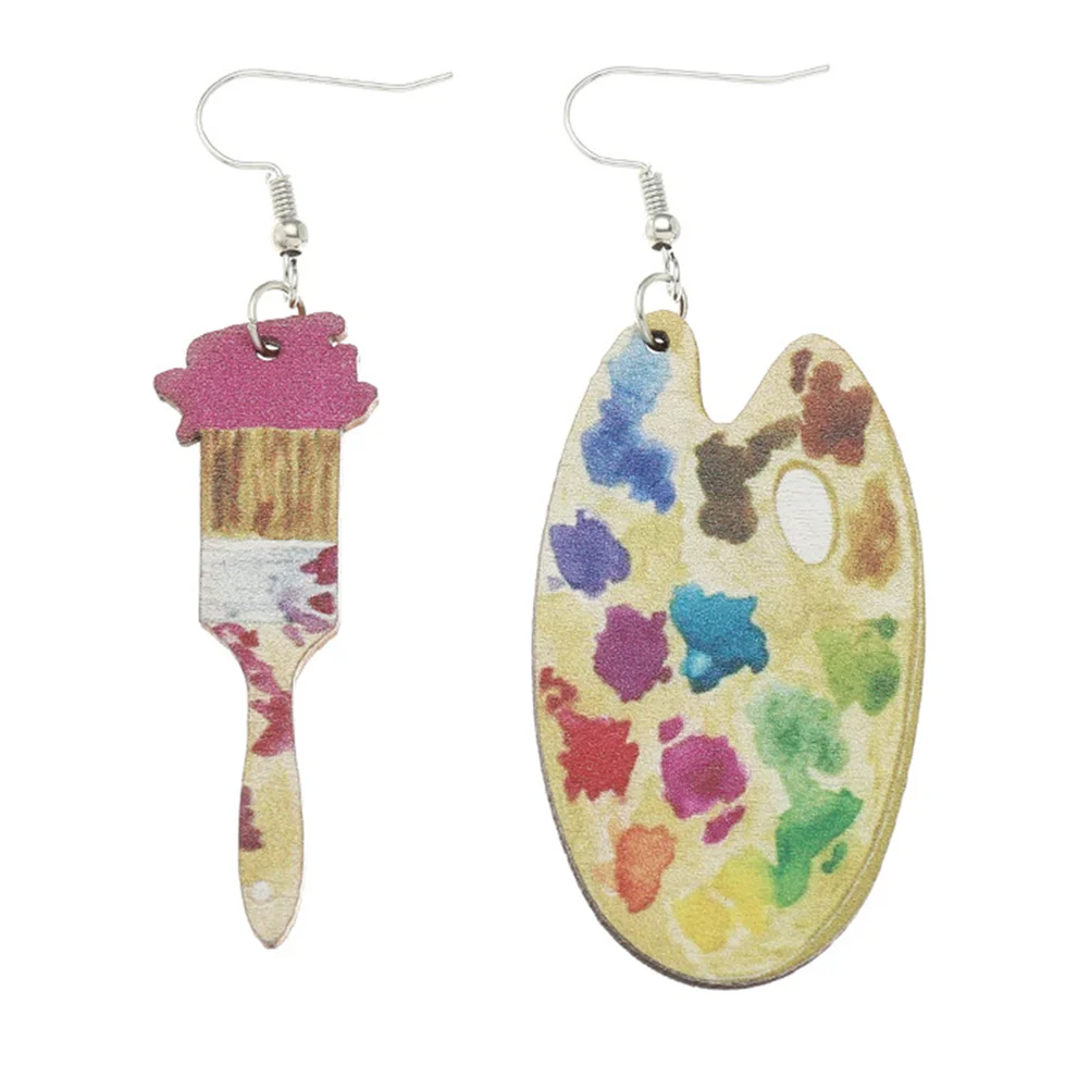 

Bride Earrings for Wedding Day Colorful Paint Jewelry Women Party Accessories Woman