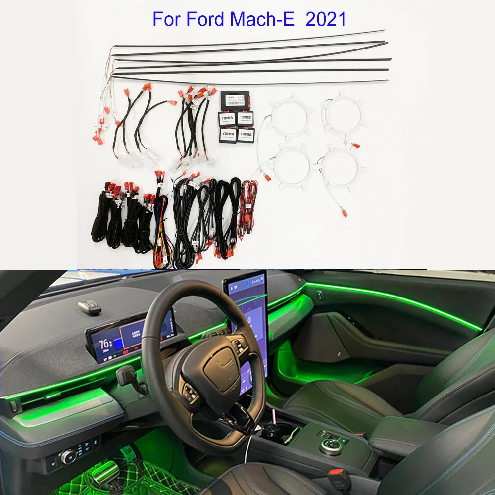 

Plug And Play For Ford Mustang Mach-E Ambient Light Includes Central Control Footwell Contour Light Storage Box Light Horn Lamp