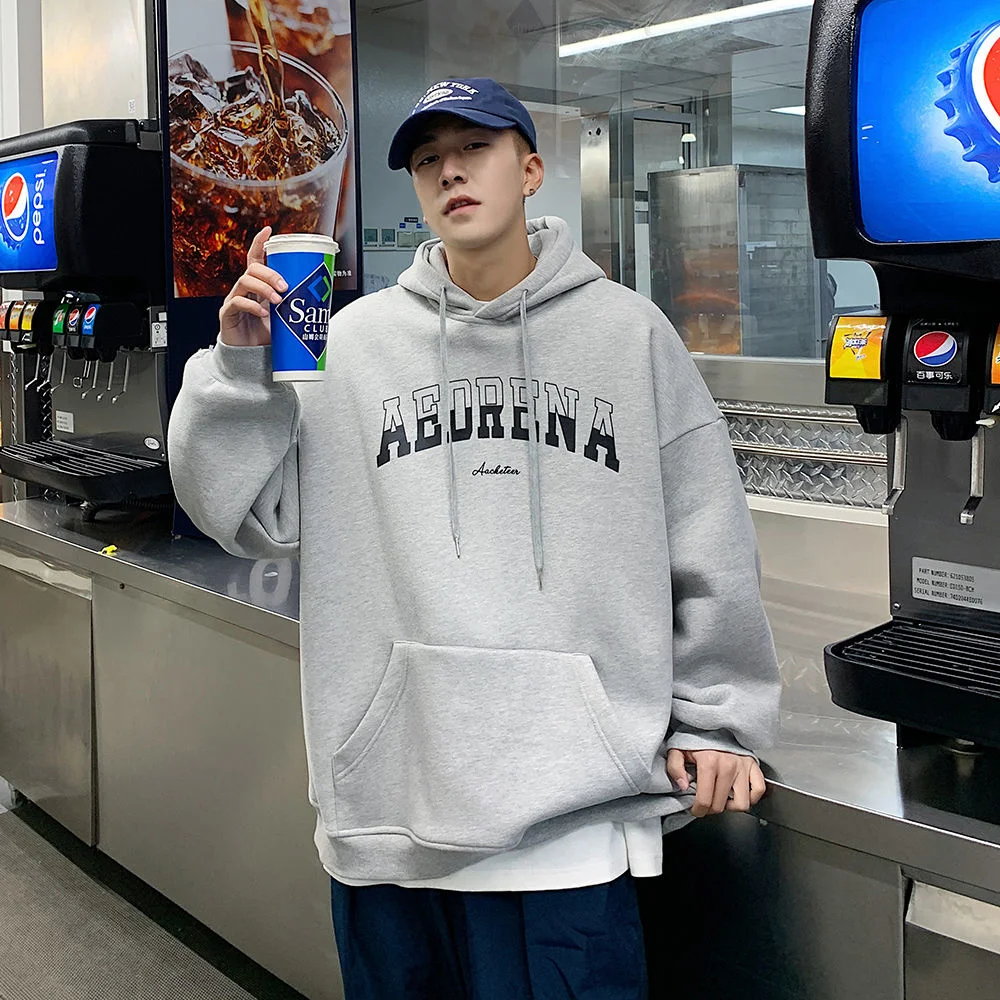 

Мужские толстовки в стиле Харадзюку, модный бренд Y2K, осенняя уличная одежда, мужские пуловеры с капюшоном в стиле хип-хоп, повседневные свободные Толстовки, Толстовки