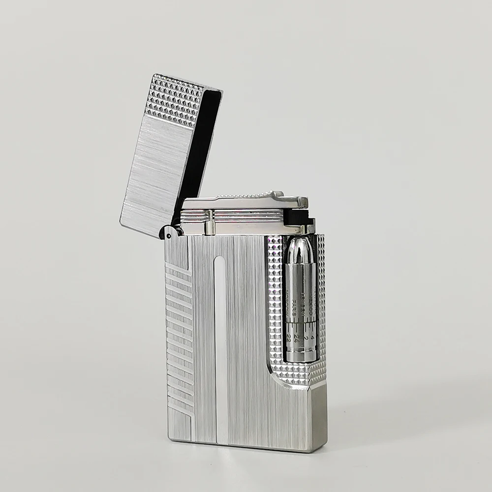 Excellent Cigrette Metal L2 007 Lighter Refillable Gas Cool Tobacco Smoking Accessory for Men Father Birthday Gifts 5
