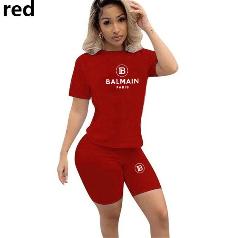 womens loungewear Casual Skinny Biker Home 2 Piece Sets Women's Suit for Fitness Tracksuits with Shorts and Top Blouse Outfits Sweatsuit Female 4X shorts co ord