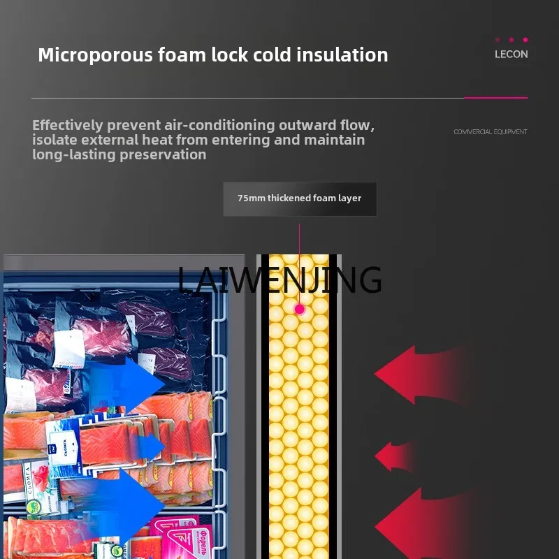 SGF large-capacity display cabinet, fresh-keeping and frozen commercial convenience store display cabinet