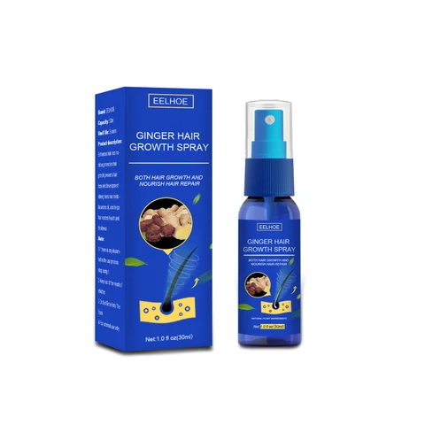Ginger Hair Growth Spray Anti Hair Loss Hair Nutrient Oil Solution Fast Grow Smoothes Dryness Men Women Hair Repair Product