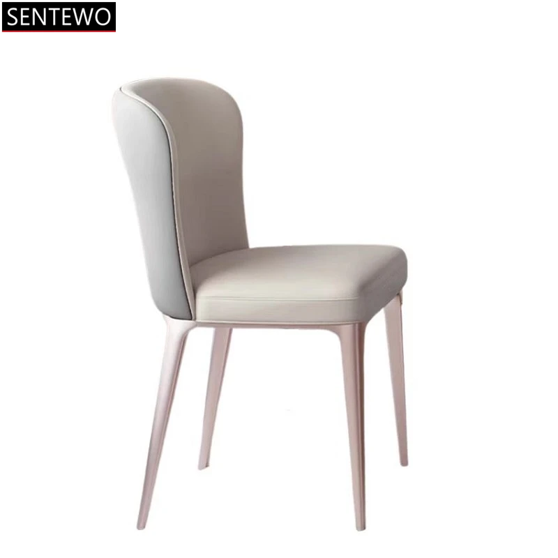 Cucina Nordica Sala Da Pranzo Sedia Laterale Sedie Da Scrivania Gambe In Acciaio Inossidabile Oro Silla De Comedor Sillas Para Mueble Sgabelli Cucina