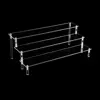 1-5 Tier Acrylic Display Stand Durable Display Rack For Cupcake Perfume Doll Transparent Trapezoidal Blind Box Storage Shelf 6