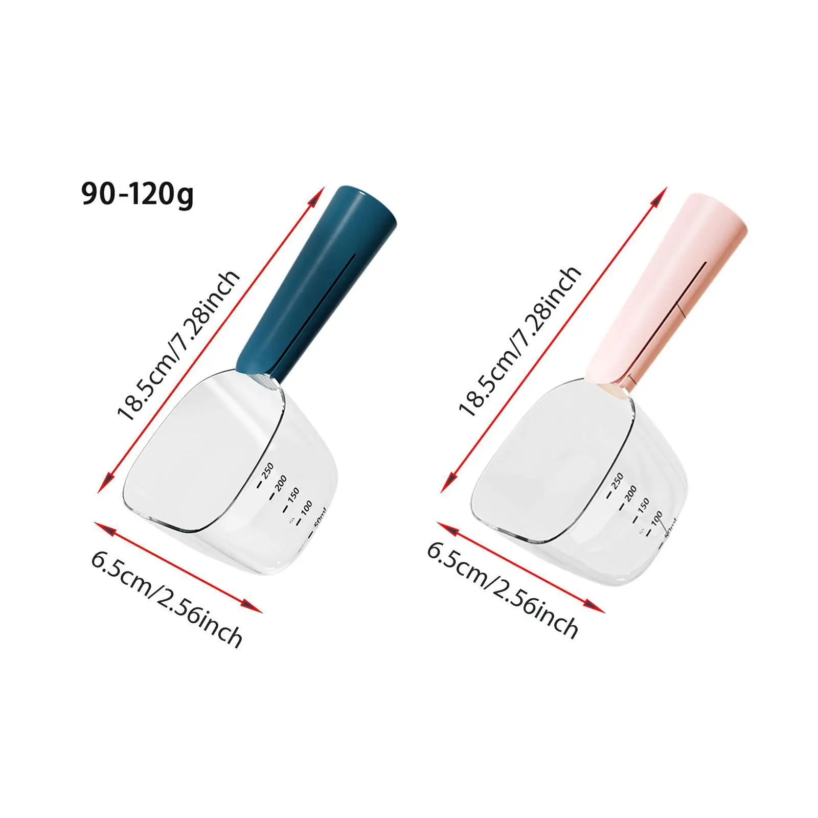 Cat Shovel Spoon with Built Seal Clip Precise Pet Food Measuring Scooper Feeder Tool for Dogs Cats and Puppies