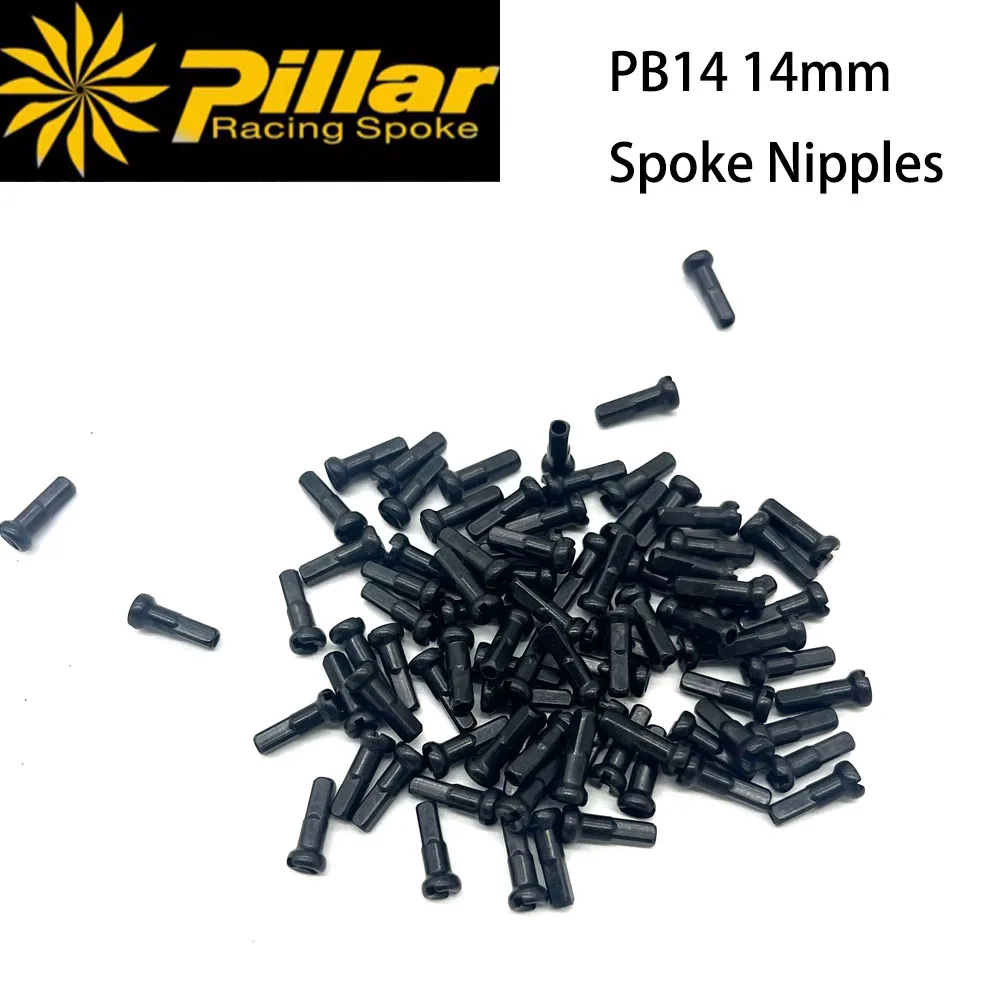 Bike spokes nipples Pillar PB14 Bicycle Nipples 14G 14mm Brass Nipple for MTB Mountain BMX Road AM DH High Strength Bike Wheel Spokes