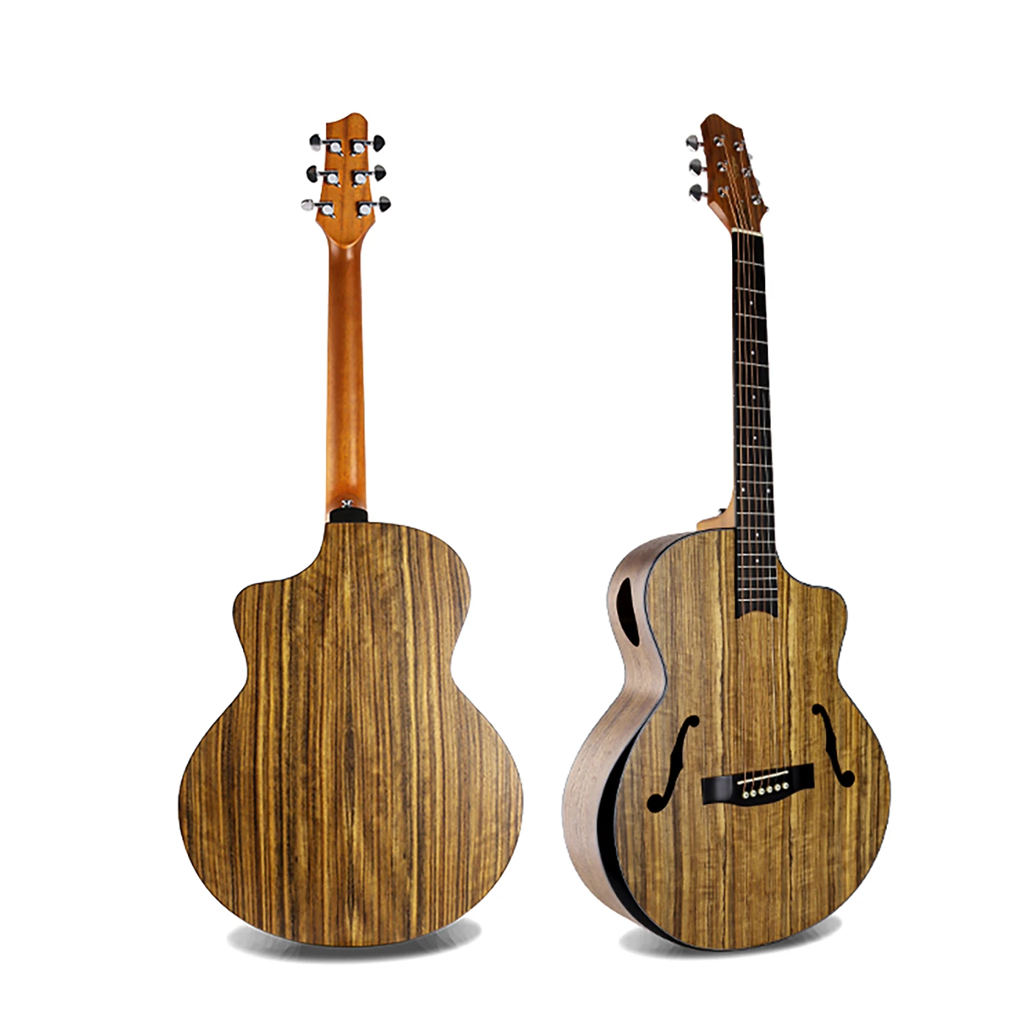 High Quality Full Hand Made Wooden Acoustic Guitar Jazz Style 41 Inch