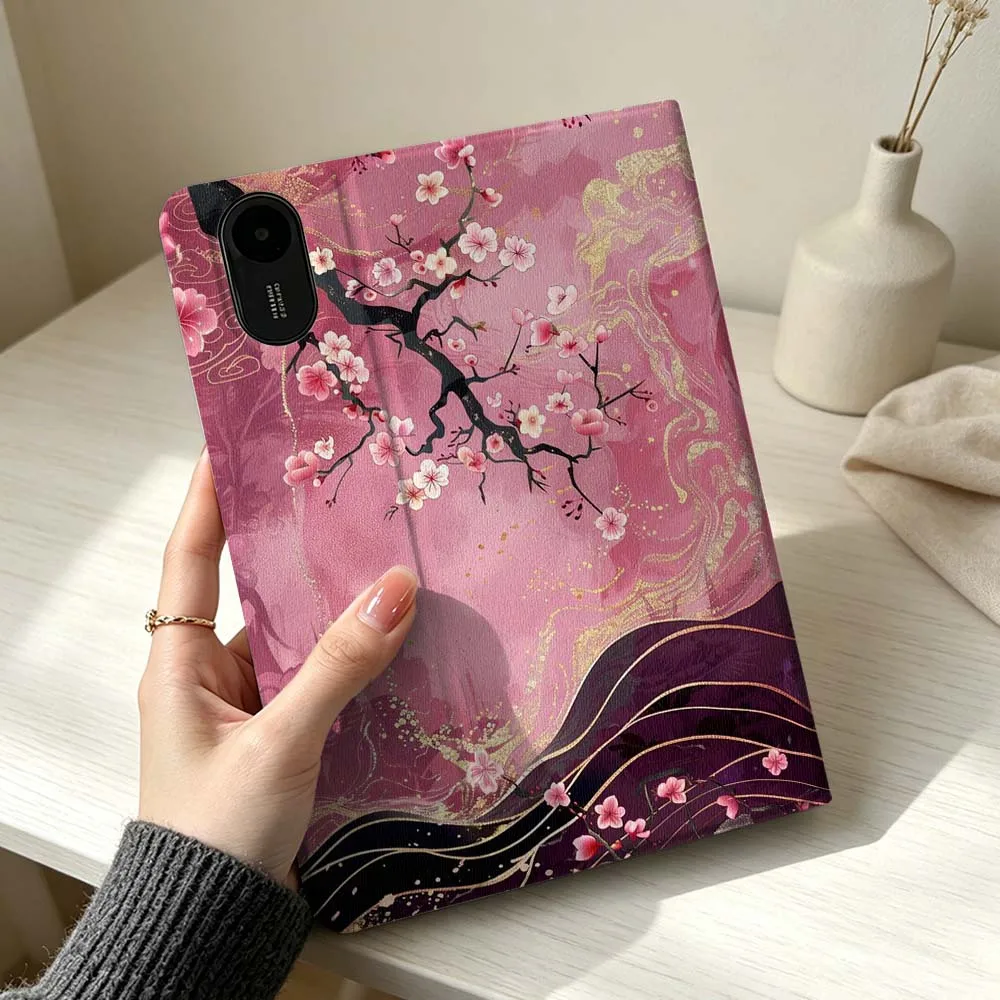 Cherry Blossom Wave Soft Pen Tray Tablet Case