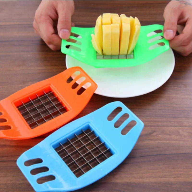 Multifunctional Melon Fruit Quickly Slicer Stainless Steel French Fries Cutter Home Potato Cutter Creative Kitchen Gadgets Items