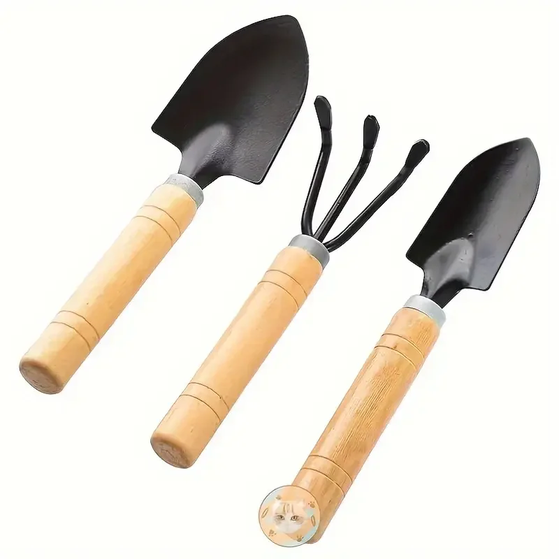 Garden Tool Set Mini Gardening Kit with Rake Trowel and Shovel for Succulent Plants and Soil Cultivation