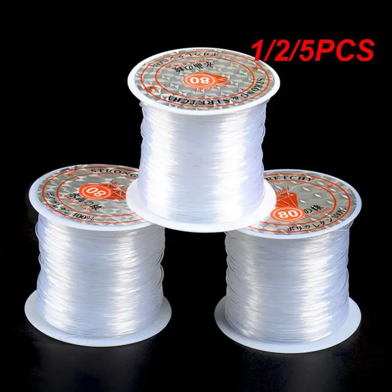 

1/2/5 шт., прозрачная неэластичная леска 25 м