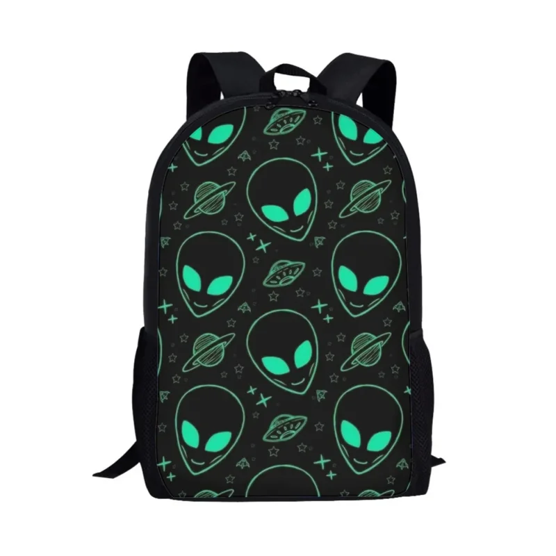 

Alien Pattern Backpack Children Schoolbag Girls Boys Bookbag Travel Storage Backpacks Teenager Laptop Bag Daily Casual Rucksacks