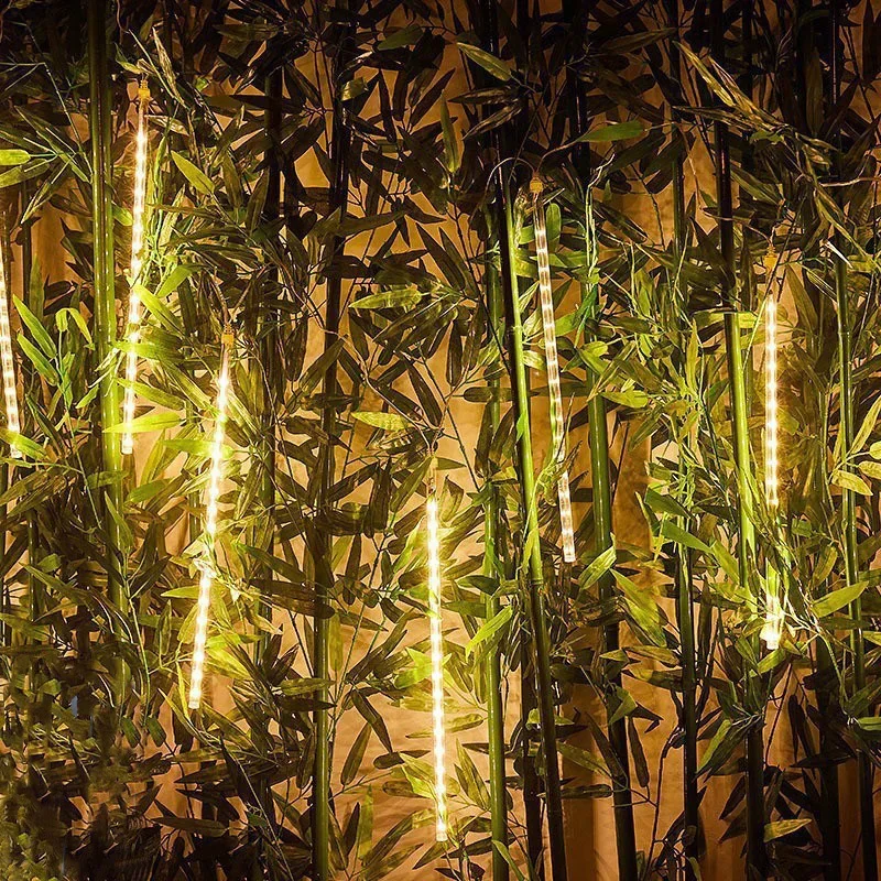 Description Picture 3 of item32/24/16/8 Tubes Meteor Shower Rain LED String Lights Christmas Tree Decorations Street Garland for Decor Noel New Year Navidad