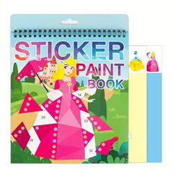 Sticker Book Crafts for Kids Ages 4-8: Engaging Brain Game and Travel Toy Gift (Princess Theme)