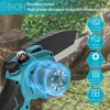8 Inch Brushless Cordless Oil Electric Chain Saw Rechargeable Garden Wood Logging Pruning Saw Power Tools For Makita 18V Battery 3