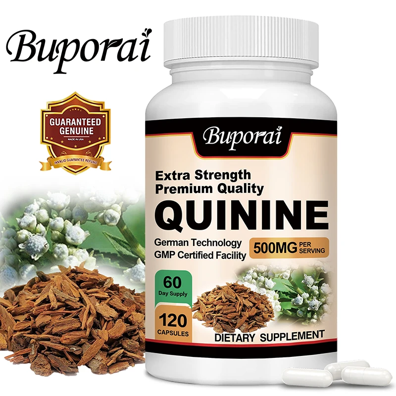 Quinine Capsules Relieves Leg Cramps Supports Digestion