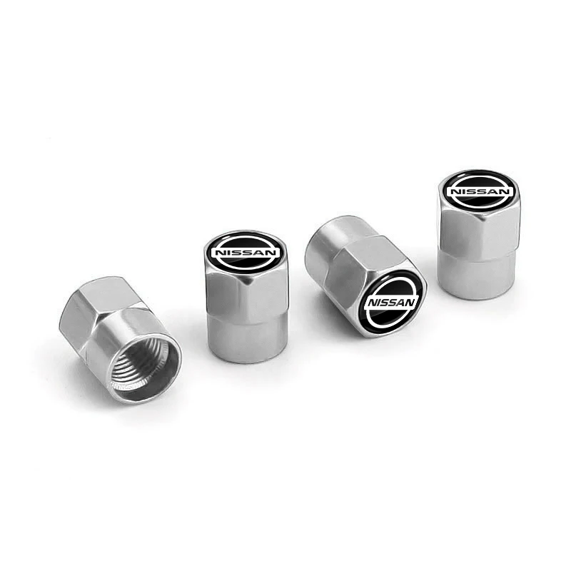 4pcs New Metal Wheel Tire Valve Caps Wheel Caps for Nissan Qashqai X J10 J11 Trail Tiida Teana Skyline Juke X-trail t32 Almera