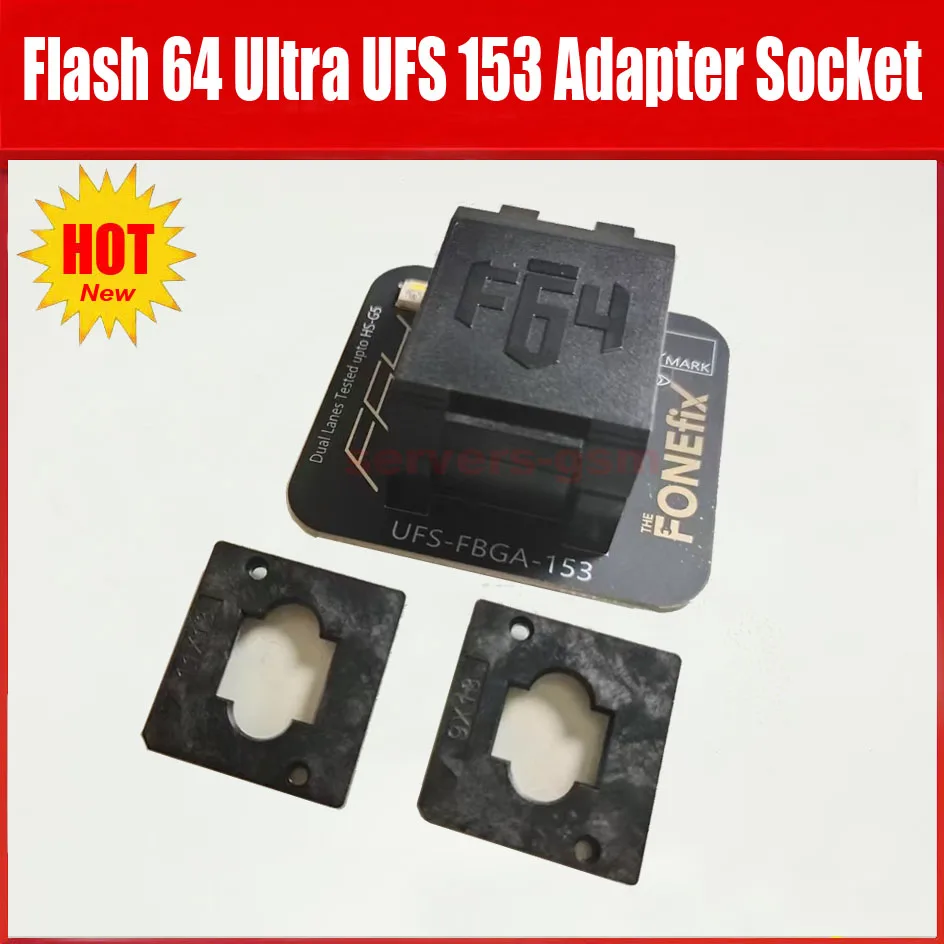 2025 NEW F64 플래시 64 울트라 UFS FBGA-153 소켓 어댑터
