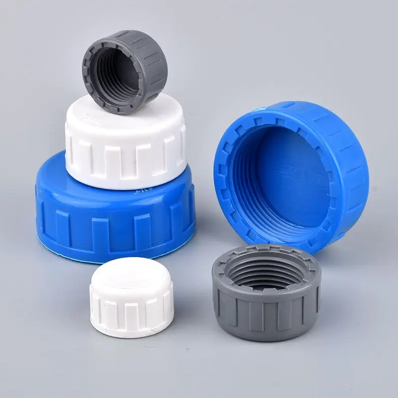 Pvc Thread End Cap Connector Garden Water Connectors 2pcs Pvc