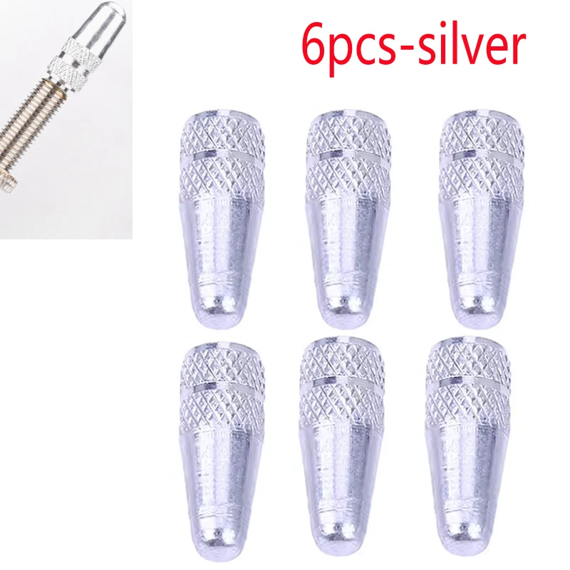 Set of CNC Aluminum Ultralight Bike Valve Stem Dust Covers (6/12 Pieces)