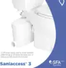 Saniaccess 3 + Toilet Bowl Elongated + Toilet Tank Bundle - Residential - WhiteMAKES MAINTENANCE A BREEZE 2