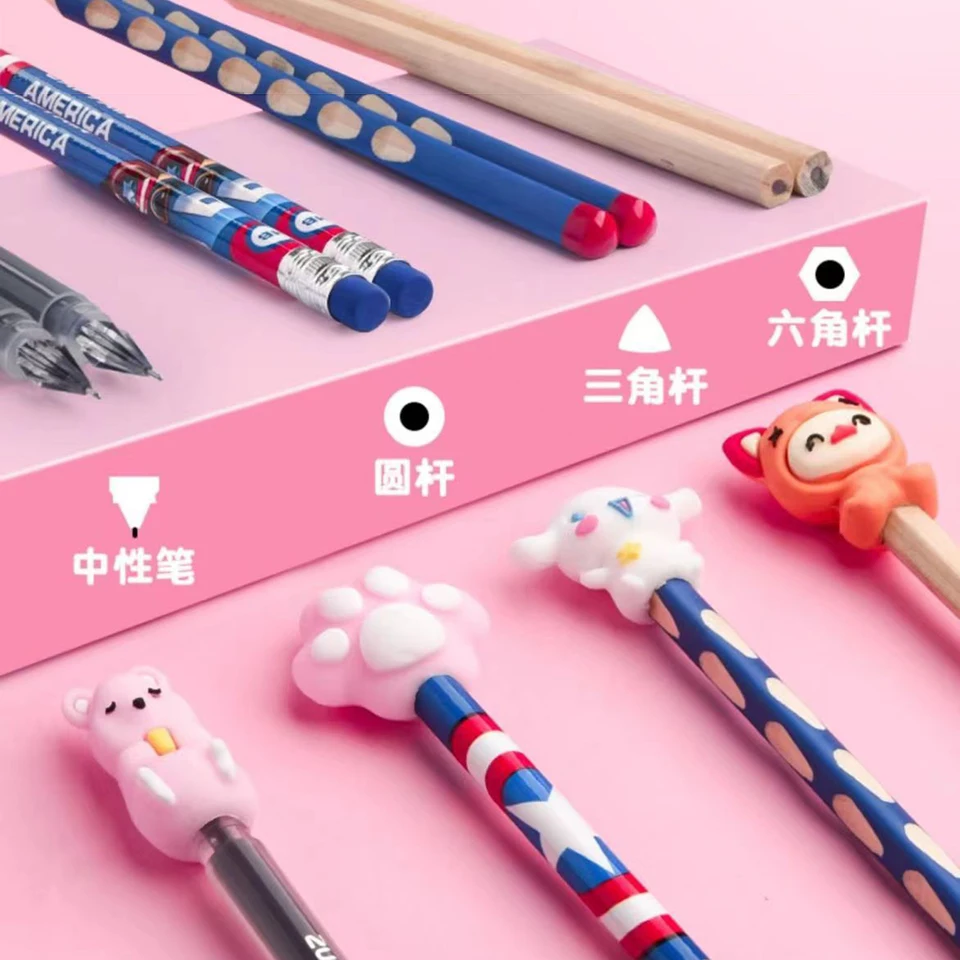 EXCEART Bleistiftkappen 50 Stück - Transparente Stiftschutzkappen Bunt