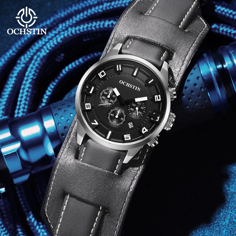 Ochstin's Minimalist and Comfortable Wind Multi functional Quartz Movement Craftsmanship Series 2024 New Men's Quartz Watch