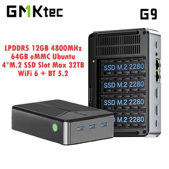 GMKtec G9 Twin Lake N150 MINI PC DDR5 12 GB a bordo 64 GB EMMC M.2 2280 SSD Dual 2.5G Lan WIFI6 BT5.2 Computer da gioco desktop 1