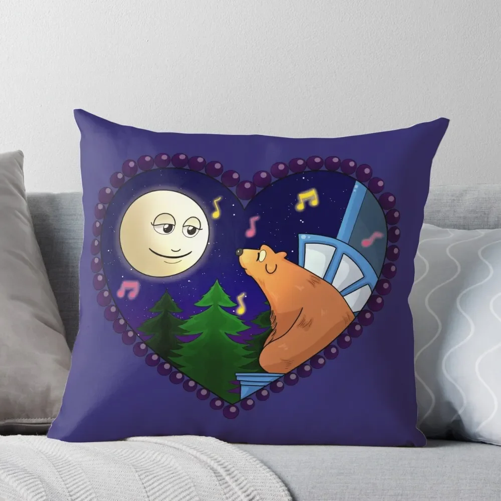 

The Moon, The Bear and The Big Blue House Throw Pillow Couch Cushions Decorative Pillow Covers For Sofa