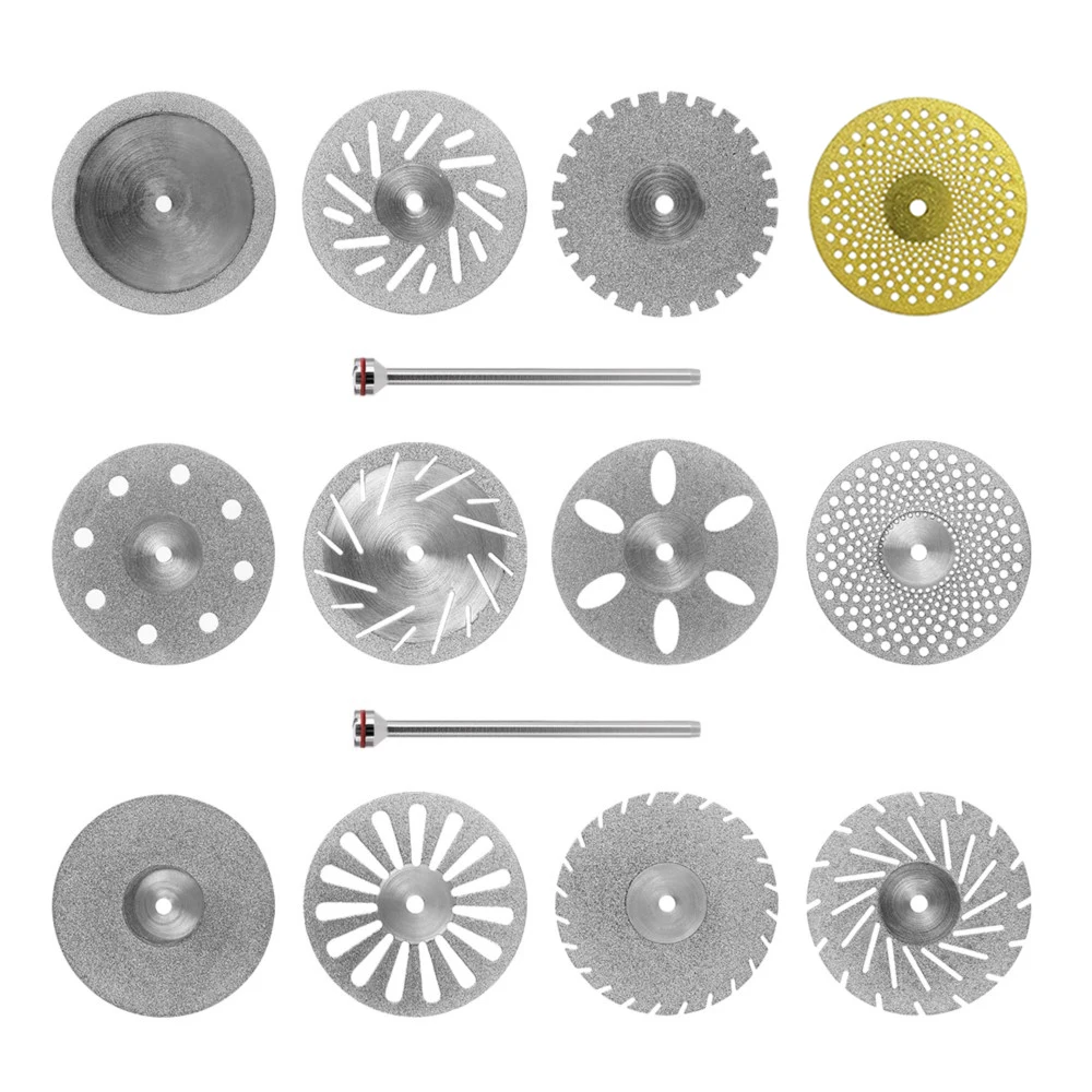 5-teiliges Labor-Diamantschneidscheiben-Set 22mm X 0,25mm HP 2,35mm Schaft Perforierte Rotierende Schleifscheibe für Präzisions-Laboranwendungen