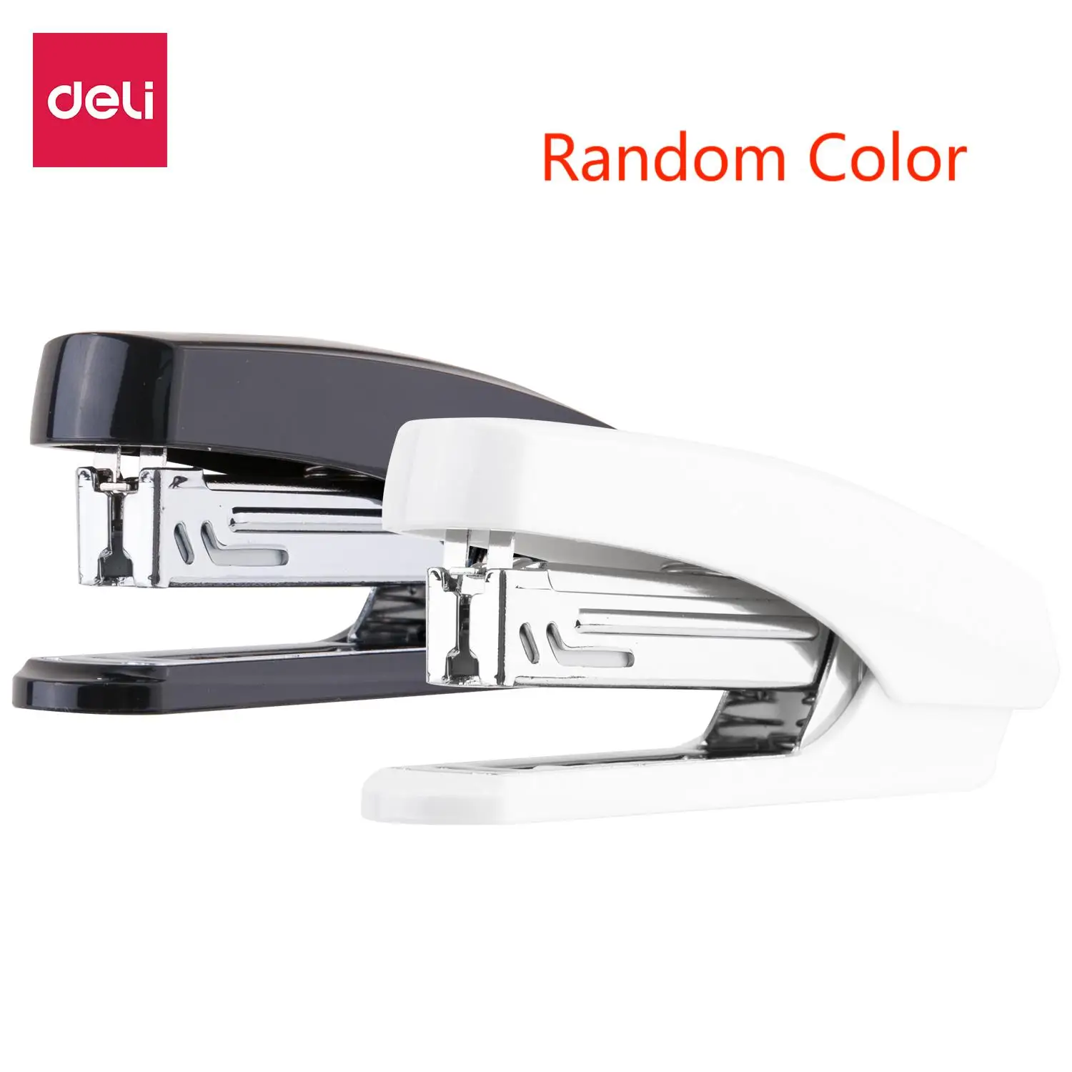 Deli 1pcs Stapler Desk Binding Binder Book Durable Paper Stapling School Supplies Stationery Office Accessories Random Color