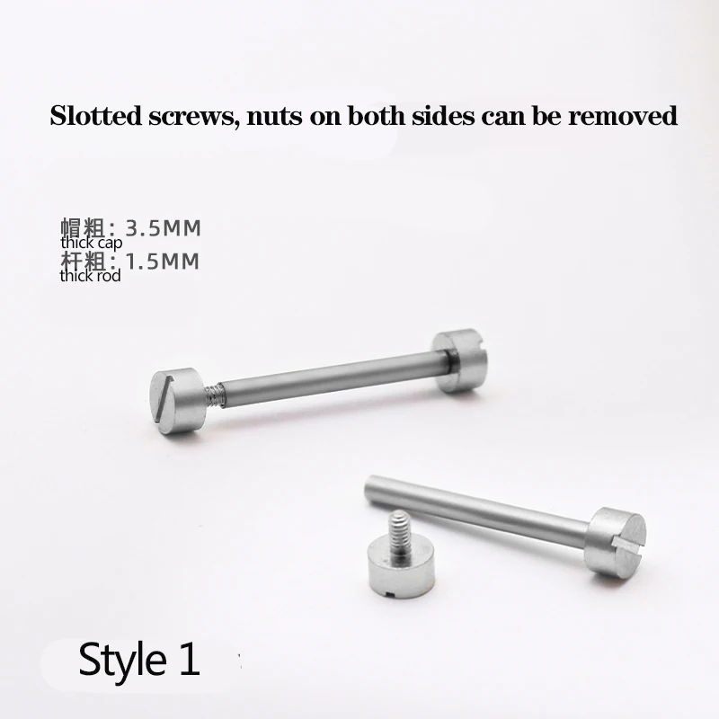 Elegant Rose Gold and Silver Watch Screw Kit for Leather Bands - Includes Lug Stems, Tubes, and Spring Bars (Various Sizes)