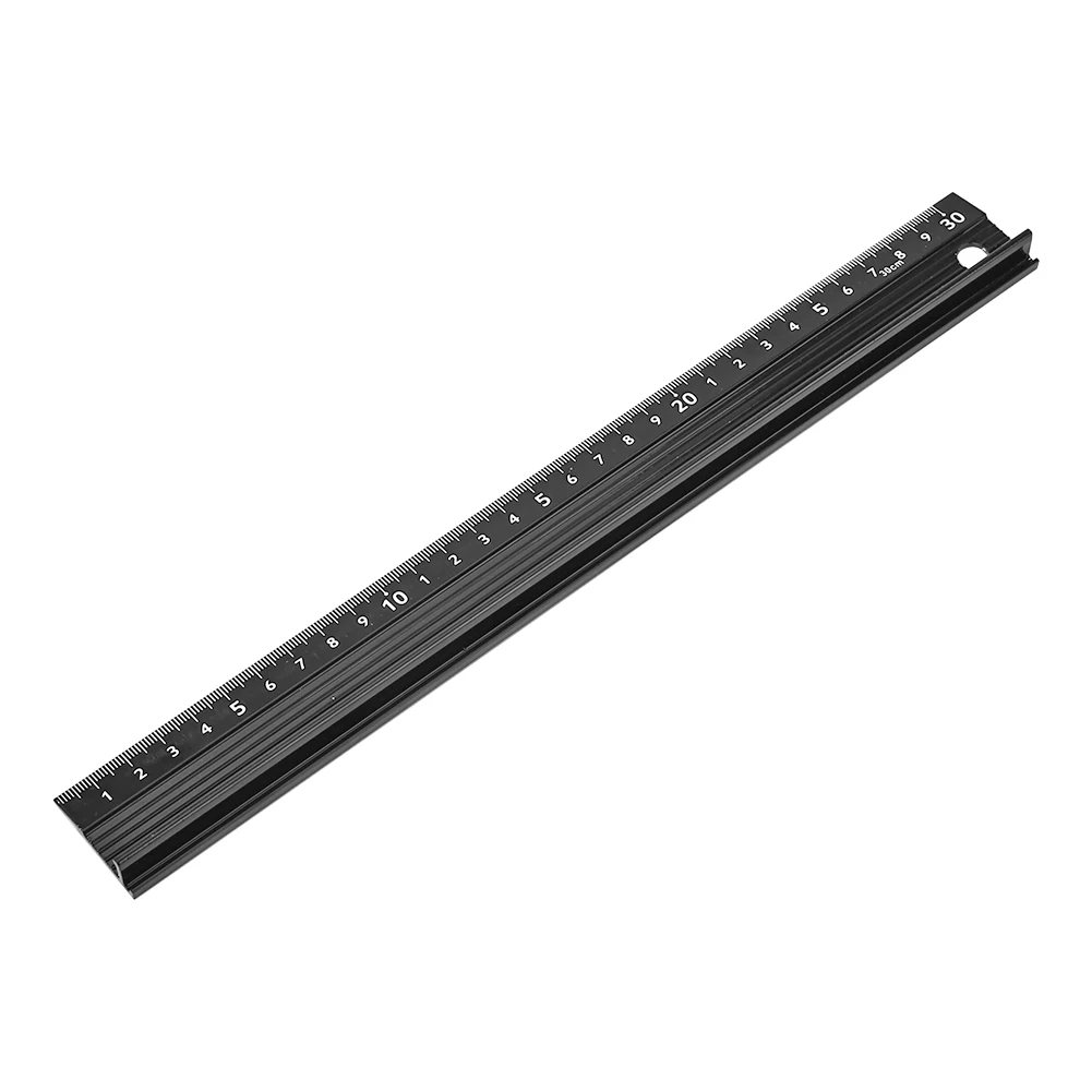 Durable Aluminum Alloy Protective Ruler with Anti Slip Design for Safe and Accurate Woodworking and Marking Tasks