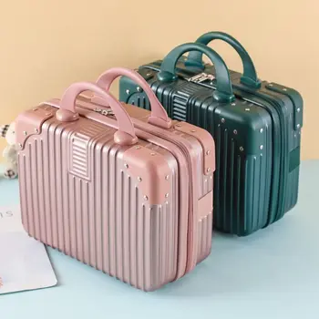 14 inch Lightweight Mini Travel Suitcase Cosmetic Box Waterproof Hand Luggage Organizer Makeup Case Protable Small Boarding Case